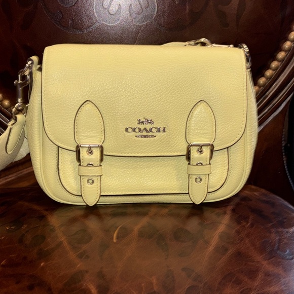Coach Handbags - Coach Lucy Small Messenger Bag Crossbody EUC Pale Lime